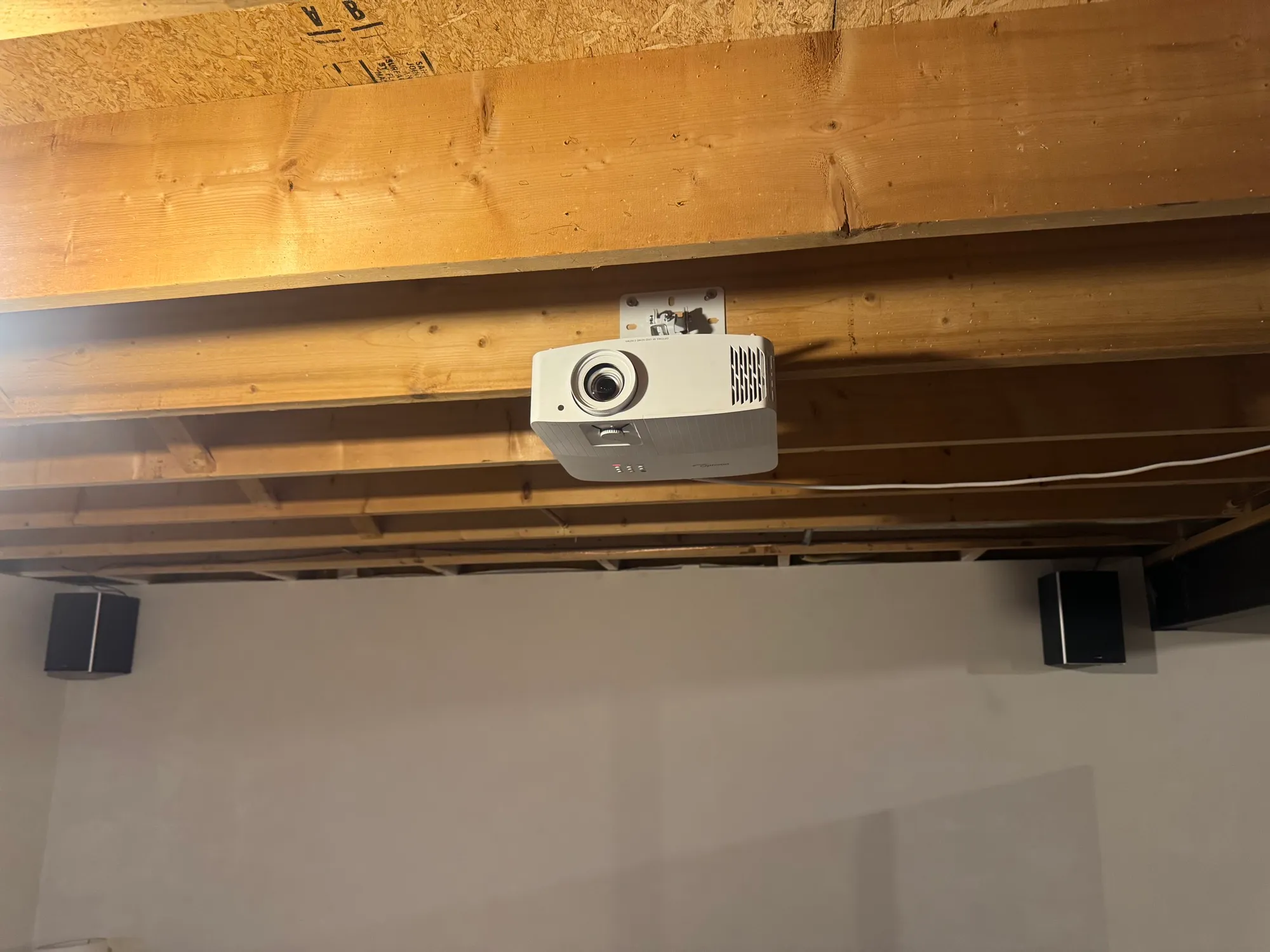 Home theater projector room