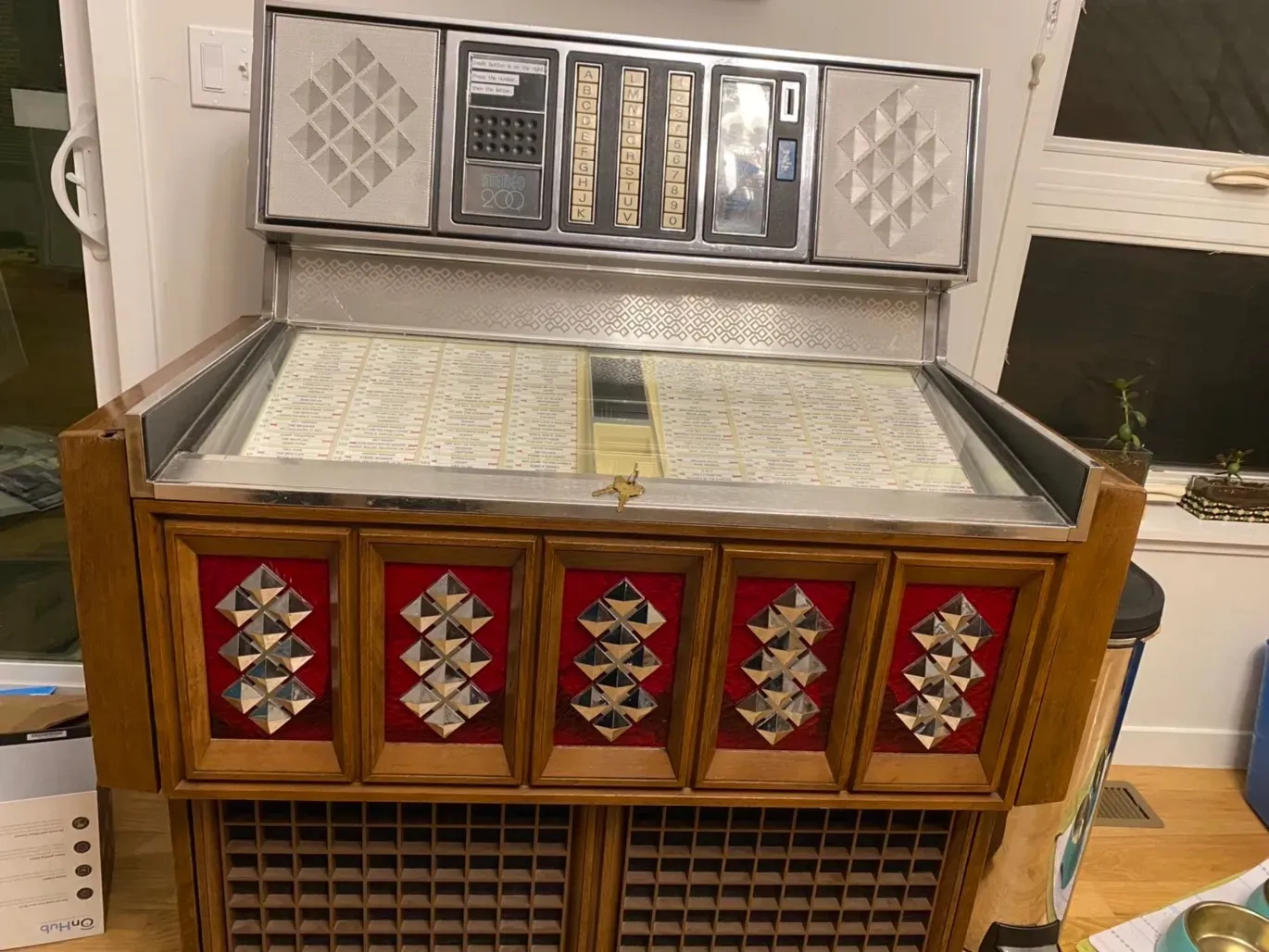 Vintage audio equipment setup