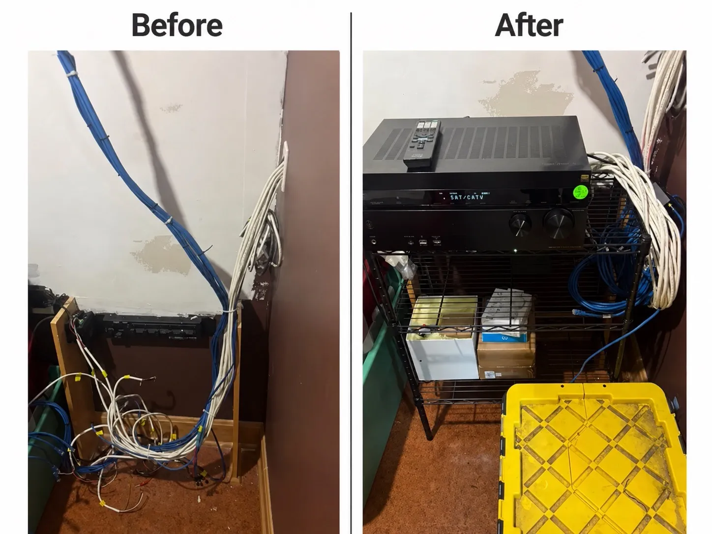 Smart home wiring and control panel installation
