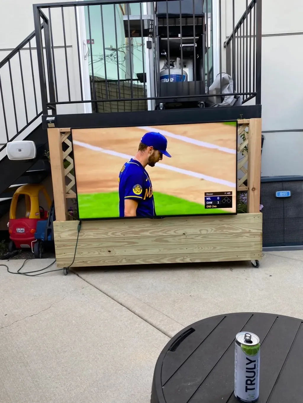Outdoor TV installation