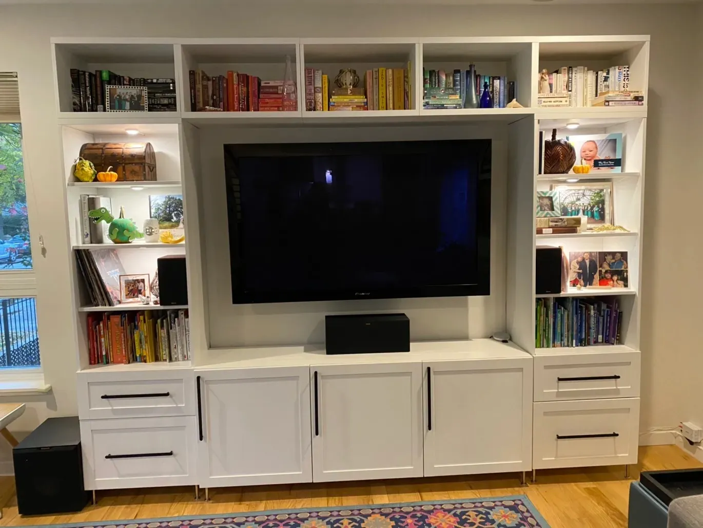 Living room TV mount