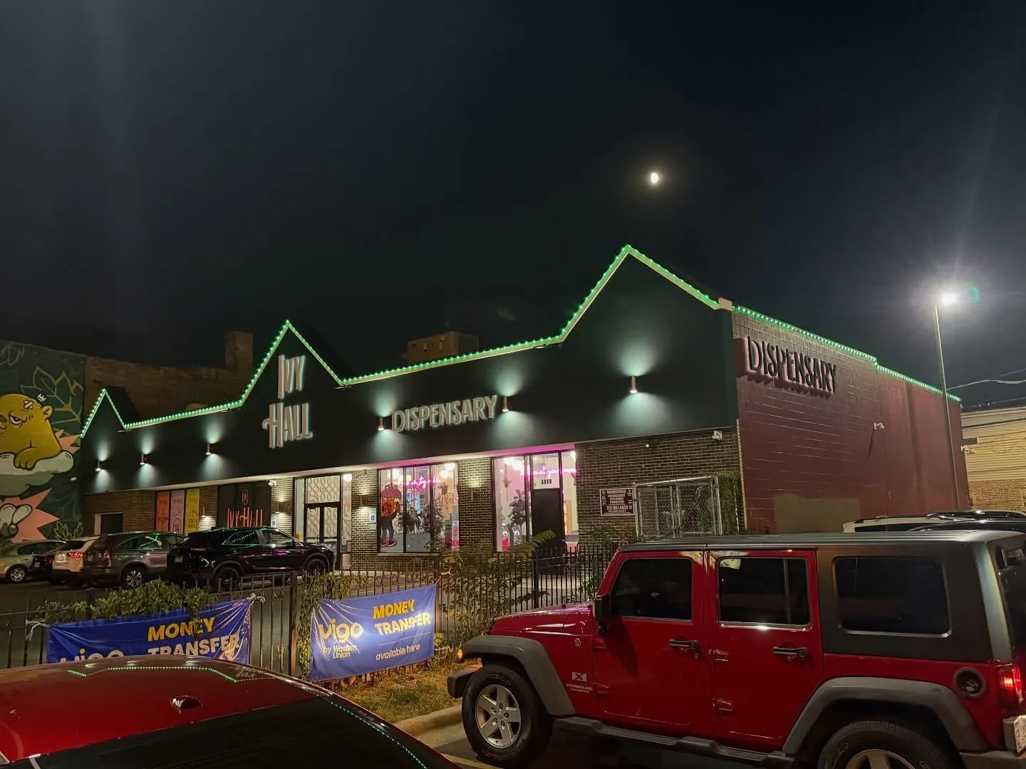 Commercial lighting installation