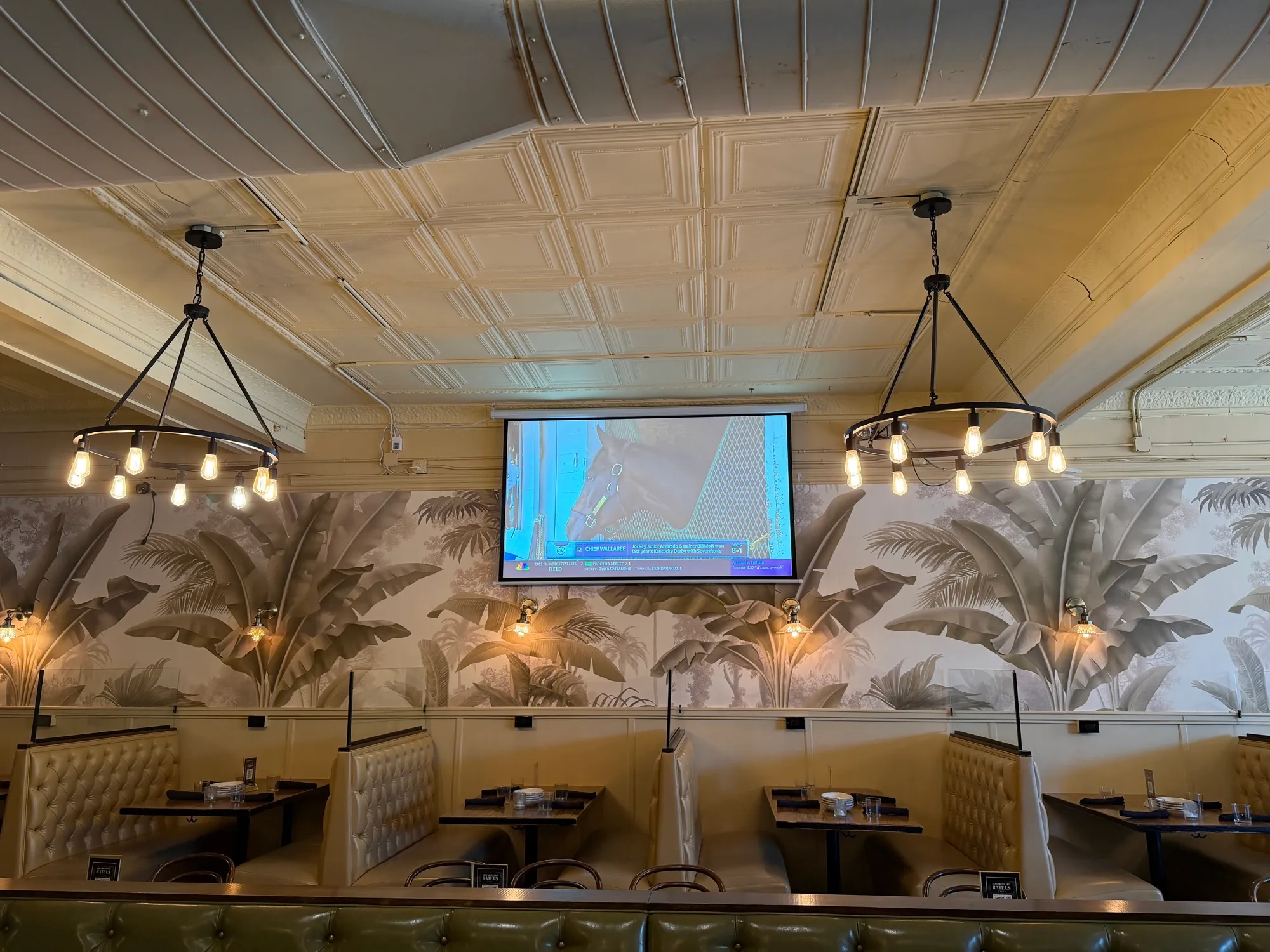 Commercial projector installation