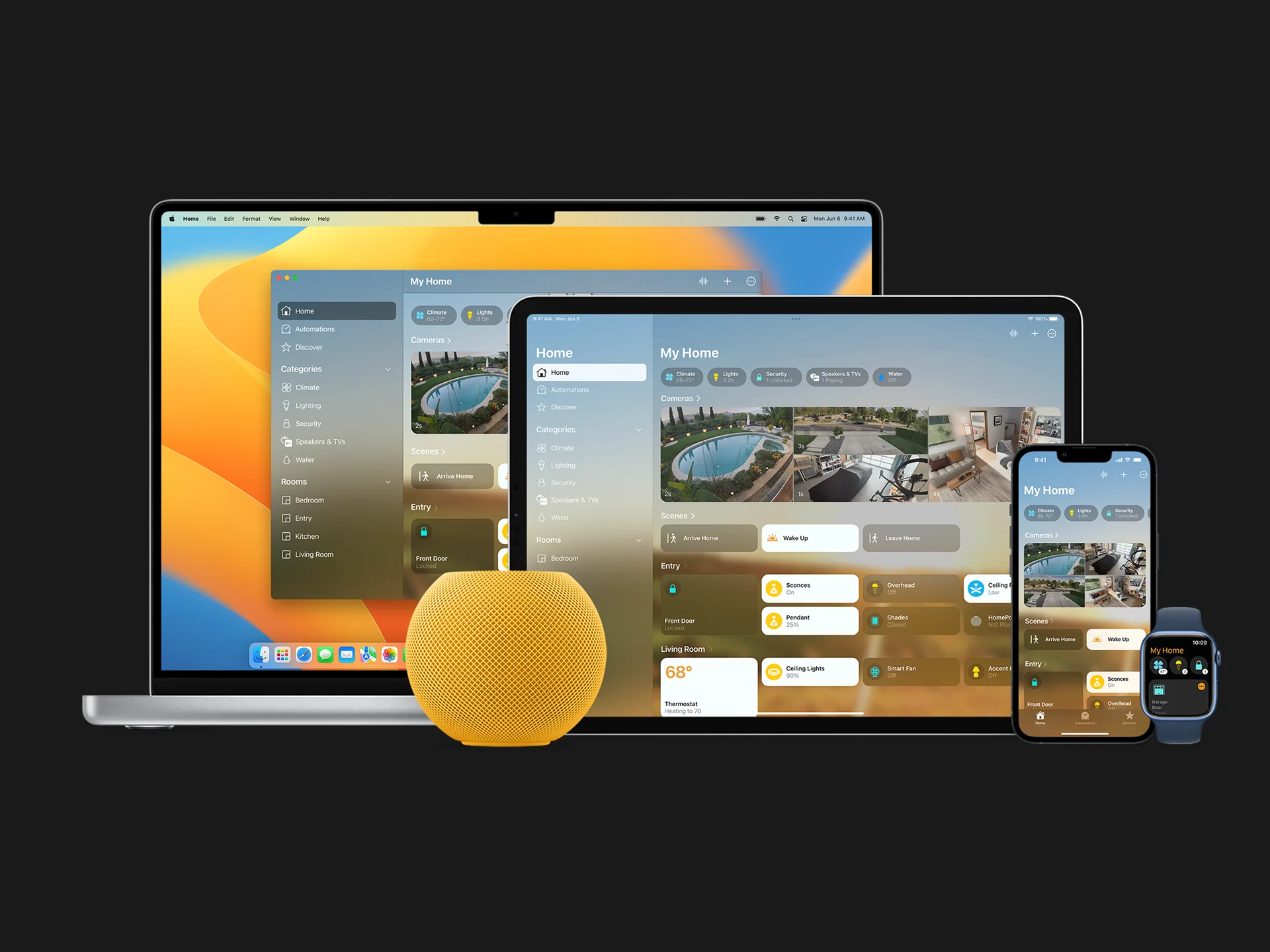 Smart home control panel and integrated lighting in Chicago home